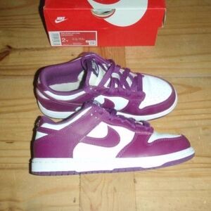 Nike Dunk Low - Purple & White - Size 2 Youth